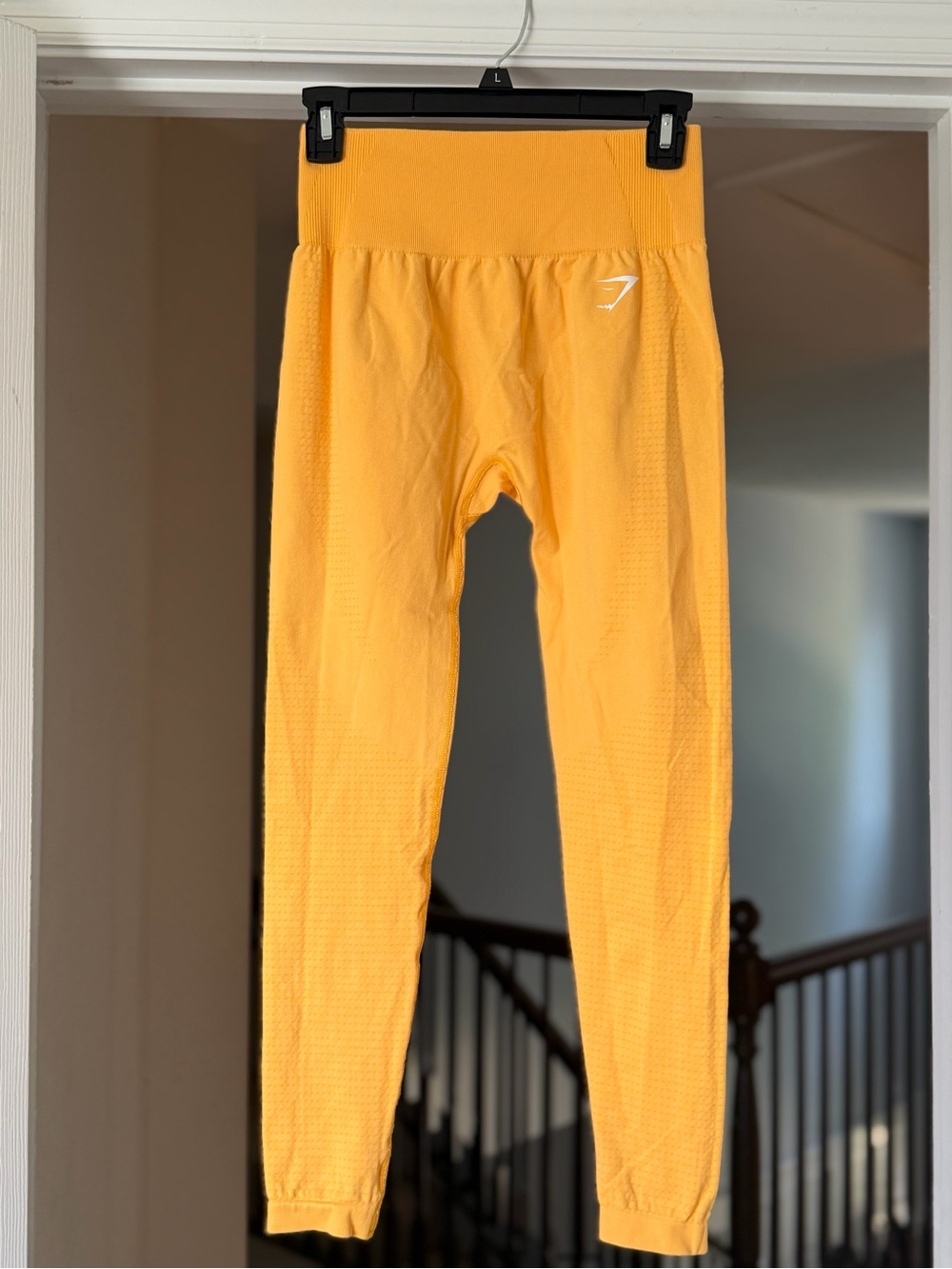 Gymshark Seamless High Waisted Leggings Yellow. Size M. 23 in inseam.